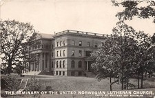 D10/ St Paul Minnesota RPPC Postcard c1910 Seminary Norwegian Lutheran Church picture