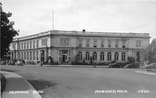 H50/ Ironwood Michigan RPPC Postcard  c40s Memorial Building 5 picture