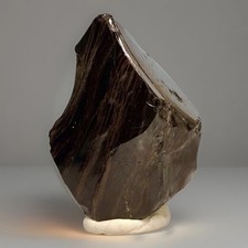 SHAMANIC STONE: Ultra Rare Gold Sheen Obsidian Crystal w/Snowflakes Raw Gemstone picture