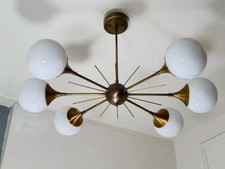 Modern Handcrafted 6 Light Beautiful Sputnik Chandelier Mid Century Ceiling Ligh picture