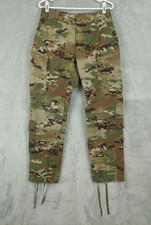Army Combat Uniform Pants Trousers Multicam  Cargo Canvas Womens Sz 28 Regular picture