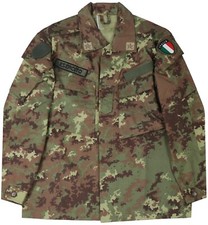 Large - Italian Esercito Army Vegetato Field Jacket Army Uniform with Patches picture