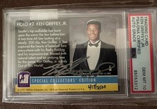 Ken Griffey Jr￼1991 ARENA HOLOGRAM 417/2500 PSA 10 signature authenticated picture