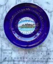 Vintage Atlantic House Nantasket Beach Cobalt Souvenir Plate - Germany picture