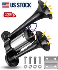 Super Loud Train Electric Air Horn 600DB Dual Trumpets Car Truck Boat Speaker US picture