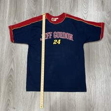 Vintage 2000s Winners Circle Jeff Gordon 24 NASCAR Racing Shirt Navy Red Mens M picture