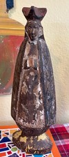 Antique carved wood Polychrome Santos Religious Our Lady Virgin Mary - 14 inches picture