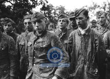 GERMAN SOLDIERS PRISONERS OF WAR POW NORMANDY 1944 WW2 5X7 PHOTO picture
