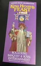 King Henry’s Feast Orlando Florida Dinner Show Brochure 1996 Vintage 1996 picture