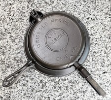 Griswold The American #8 9 Finger Hinge Waffle Iron 889 890 885 Pat. 1893 picture