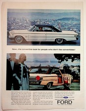 1963 Ford Galaxie 500 XL Hardtop Vintage Car Magazine Ad San Francisco picture