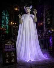 6Ft Animated LED Bride Of Frankenstein Halloween Animatronic Prop picture