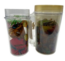 Two Vintage 1991 Joe Camel Cigarettes Thermo Plastic Mug/Cup NIP Poker Cards picture