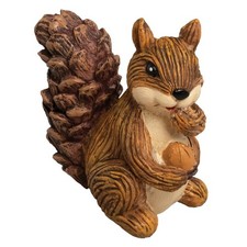 Lipco Pine Cone Tailed Squirrel Figurine, Polyresin, Home Decor Accessories picture