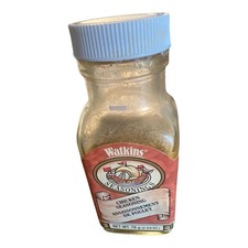 RARE VINTAGE WATKINS CHICKEN SEASONING 2 3/4 oz  SHIP GRAPHICS 1970-1990s glass picture
