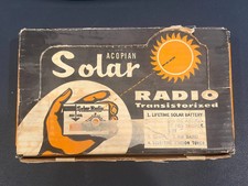 Rare Vintage 1957 ACOPIAN Model 257 P-E Solar Radio Transistorized in Orig Pkg picture