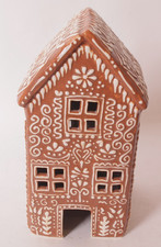 New Pottery Barn Handcrafted Gingerbread Village House, Tall, 8.75