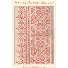 1878 Peterson's Magazine April 1878 Border for Table Cover, & Co SF2 picture