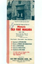 Vintage OLD FORT NIAGARA Brochure (Niagara Frontier State Park Youngstown, NY)  picture