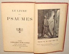Book Jewish Judaica 1923 France Hebrew French Paris PSALMS Tehilim Prayer picture