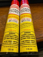 Lot of 2 Ronson Butane Fuel 135 ml.4.57 fl oz Clean Fuel New picture