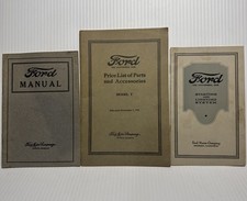 Vintage 1919-21 Ford Owner’s Manual Accessories Catalog Starter & Lighting Care picture
