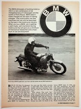 1971 BMW Motorcycles Hi-Performance Cycles Magazine Article Print Ad R75/5 R60/5 picture