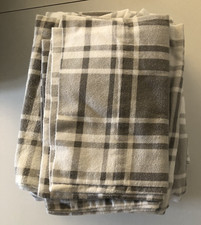 London Fog Premium Turkish Flannel Sheet Set, Gray & White Twin Excellent picture
