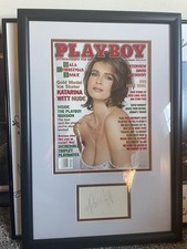 Katarina Witt Framed Playboy Magazine - Autograph picture