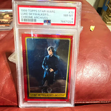 Topps 1999 Star Wars Chrome Archives #79 Luke Skywalker's Destiny PSA 8 picture