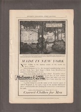 1906 ALFRED BENJAMIN Magazine AD~CENTRAL PARK PLAZA Entrance/NYC~TACONIC School picture