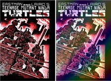 TEENAGE MUTANT NINJA TURTLES #1 FACSIMILE EDITION MAIN/FOIL SET ~MIRAGE/IDW TMNT picture