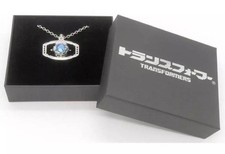 Transformers Matrix Pendant Necklace Silver Blue Stone Centerpiece Silver Charm picture