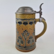 Vintage Goebel Salt Glazed Lidded Stein 