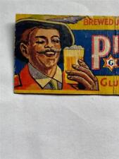 1930's Gluek's Pilsener Beer Gluek Brewing Co Diamond Quality BOBTAIL Matchcover picture