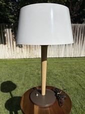 vtg Gerald Thurston Lampolier Table Lamp Light White+Tan MCM Tested Works 22” picture