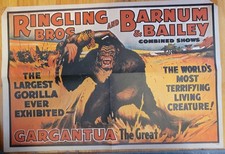 Vintage Ringling Bros and Barnum & Bailey Poster 1970 Reproduction of 1938 Item picture