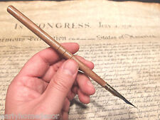  Vintage Antique Style Turned Wood Calligraphy Inkwell Ink Dipping Pen  picture