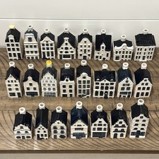 Lot of 23 KLM Delft Blue Houses Bols Holland Amsterdam Miniature Porcelain Empty picture