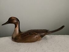 Ducks Unlimited Tom Taber Pintail Wood Carved Decoy Medallion Series SE 1986-87 picture