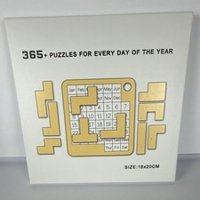 Daily Calendar Puzzle Wooden Jigsaw Board - 365+ Date Challenge Brain Teaser picture