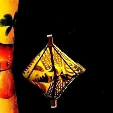 Orchids of Hawaii R-66T Tapa Hanging Lantern Zombie Pick (50 Pack) picture