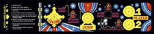 Crazy Kong Arcade CPO Sticker Graphic Decal For Reproduction  picture
