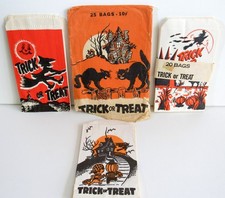 41 Vintage Halloween Trick or Treat Small Bags - Unused -  picture