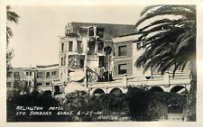 Postcard RPPC Photo California Arlington Hotel Santa Barbara Earthquake 22-14238 picture