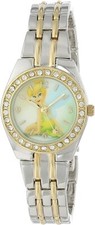 Disney Women's TNK406 Tinkerbell Two-Tone Bracelet Watch picture