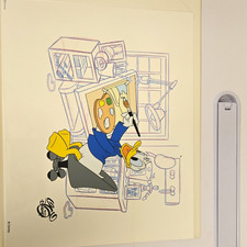 Disney Donald Duck Animation Art Cel, Animation Gallery Convention/Event picture