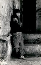 LG83 1970 Original Oversize Photo SHY ARAB CHILDREN IN BETHLEHEM ISRAEL KIBBUTZ picture