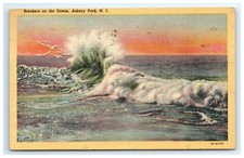 Postcard Breakers on the Ocean Asbury Park New Jersey Posted picture