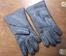Womens US Military DRESS UNIFORM LINED GLOVES Unisex Black Leather Size 2 XS picture